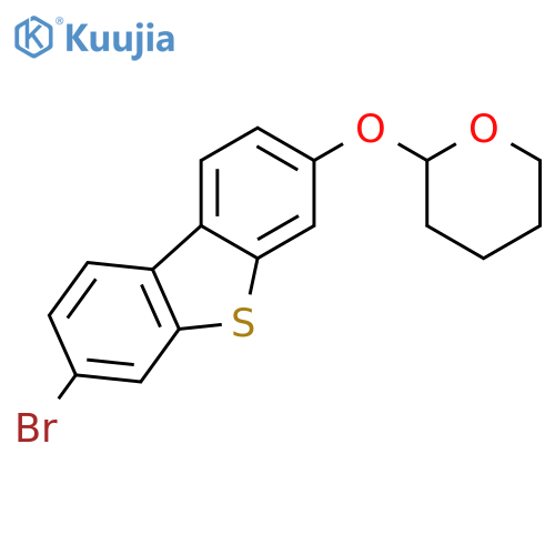 Dibenzothiophene, 3-bromo-7-[(tetrahydro-2H-pyran-2-yl)oxy]- structure