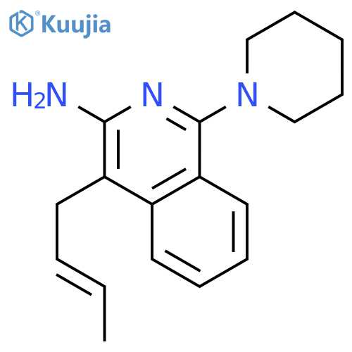 3-Isoquinolinamine, 4-(2E)-2-butenyl-1-(1-piperidinyl)- structure