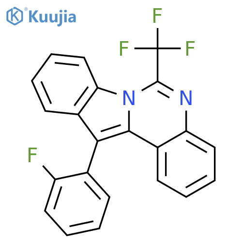 Indolo[1,2-c]quinazoline, 12-(2-fluorophenyl)-6-(trifluoromethyl)- structure