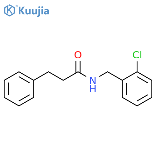 N-(2-chlorobenzyl)-3-phenylpropanamide structure