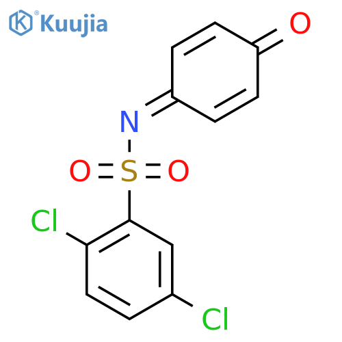 2,5-dichloro-N-(4-oxocyclohexa-2,5-dien-1-ylidene)benzene-1-sulfonamide structure