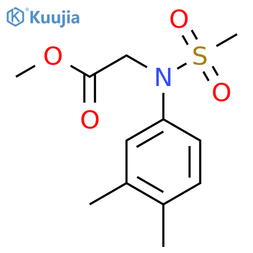 Methyl N-(3,4-dimethylphenyl)-N-(methylsulfonyl)glycinate structure