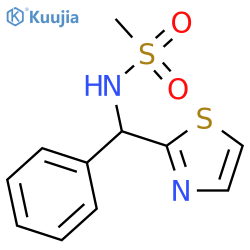 Methanesulfonamide, N-(phenyl-2-thiazolylmethyl)- structure