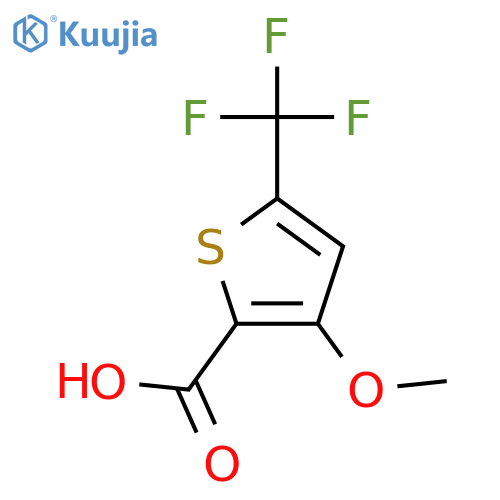 3-Methoxy-5-(trifluoromethyl)thiophene-2-carboxylic acid structure