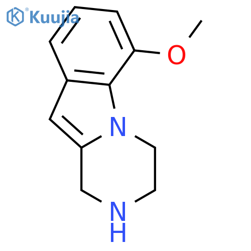 1,2,3,4-tetrahydro-6-methoxy-Pyrazino[1,2-a]indole structure