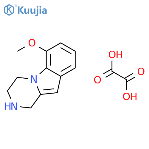 Pyrazino[1,2-a]indole, 1,2,3,4-tetrahydro-6-methoxy-, ethanedioate structure