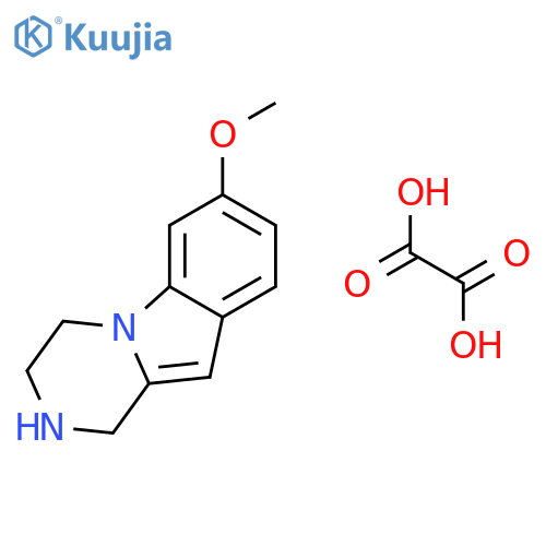 Pyrazino[1,2-a]indole, 1,2,3,4-tetrahydro-7-methoxy-, ethanedioate structure