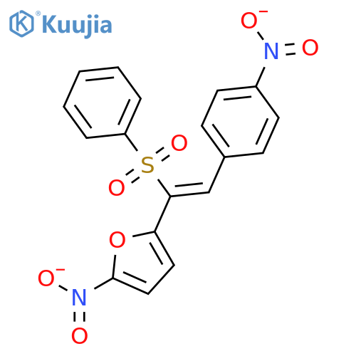 2-[(z)-1-(benzenesulfonyl)-2-(4-nitrophenyl)ethenyl]-5-nitrofuran structure