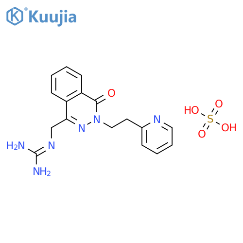 1(2H)-Phthalazinone, 4-(guanidinomethyl)-2-(2-(2-pyridyl)ethyl)-, hemisulfate structure