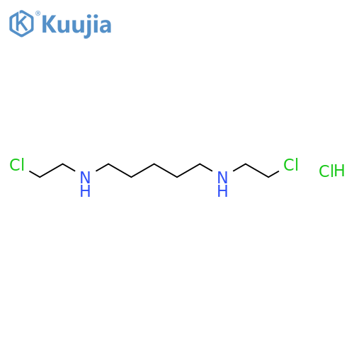 N,n'-bis(2-chloroethyl)pentane-1,5-diamine;hydrochloride structure