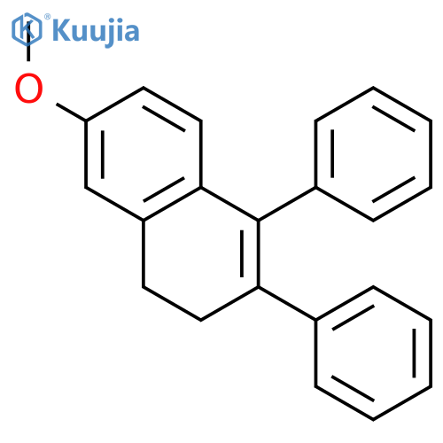 5,6-diphenyl-7,8-dihydronaphthalen-2-yl methyl ether structure