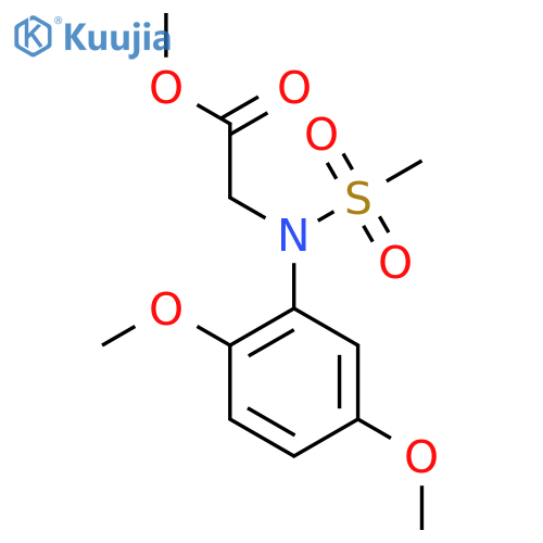 Methyl N-(2,5-dimethoxyphenyl)-N-(methylsulfonyl)glycinate structure