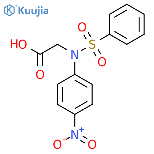 N-(4-Nitrophenyl)-N-(phenylsulfonyl)glycine structure