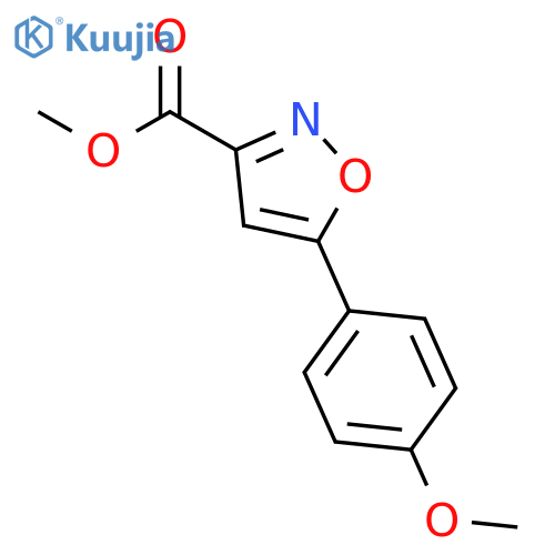 methyl 5-(4-methoxyphenyl)-1,2-oxazole-3-carboxylate structure
