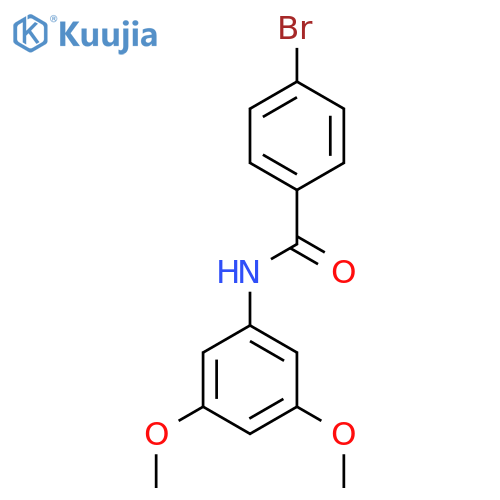 4-bromo-N-(3,5-dimethoxyphenyl)benzamide structure