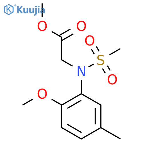 Methyl N-(2-methoxy-5-methylphenyl)-N-(methylsulfonyl)glycinate structure