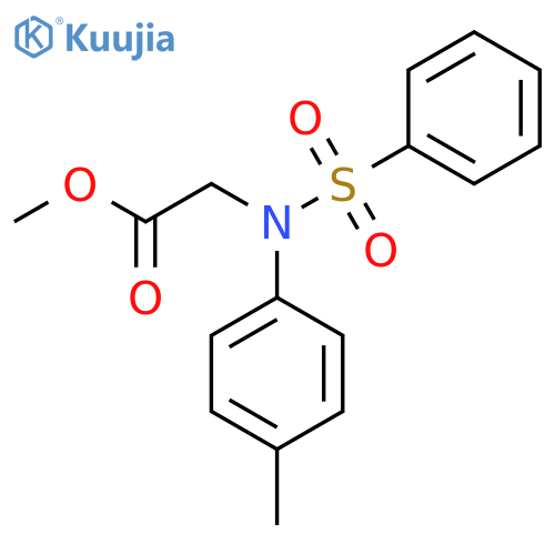 Methyl N-(4-methylphenyl)-N-(phenylsulfonyl)glycinate structure