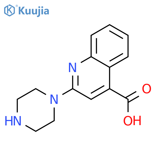 2-piperazin-1-yl-quinoline-4-carboxylic Acid structure