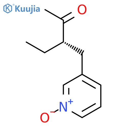 2-Pentanone, 3-[(1-oxido-3-pyridinyl)methyl]-, (3S)- structure