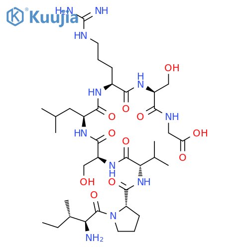 Glycine, L-isoleucyl-L-prolyl-L-valyl-L-seryl-L-leucyl-L-arginyl-L-seryl- structure