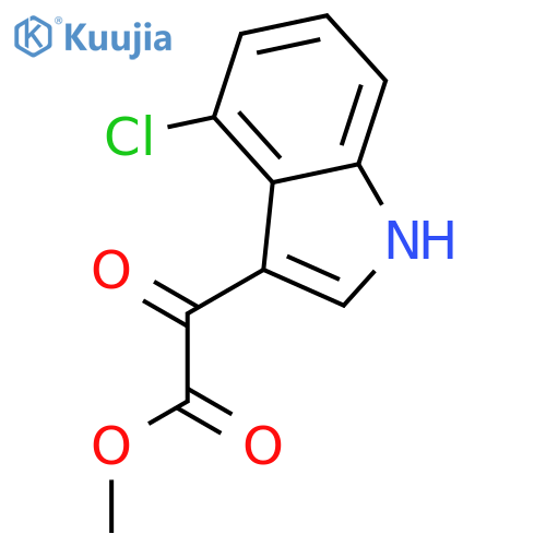 Methyl (4-chloro-1H-indol-3-yl)-oxo-acetate structure