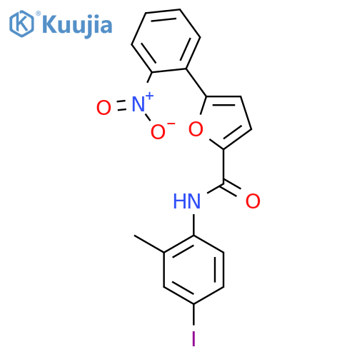 N-(4-IODO-2-METHYLPHENYL)-5-(2-NITROPHENYL)FURAN-2-CARBOXAMIDE structure