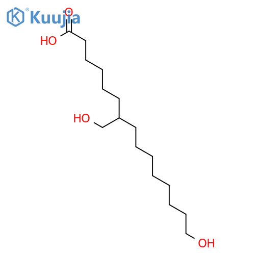 Pentadecanoic acid, 15-hydroxy-7-(hydroxymethyl)- structure