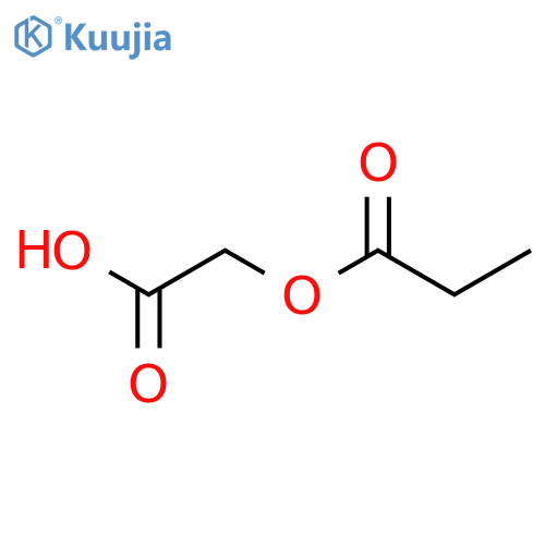 Acetic acid, (1-oxopropoxy)- structure
