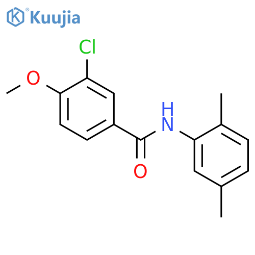 3-Chloro-N-(2,5-dimethylphenyl)-4-methoxybenzamide structure