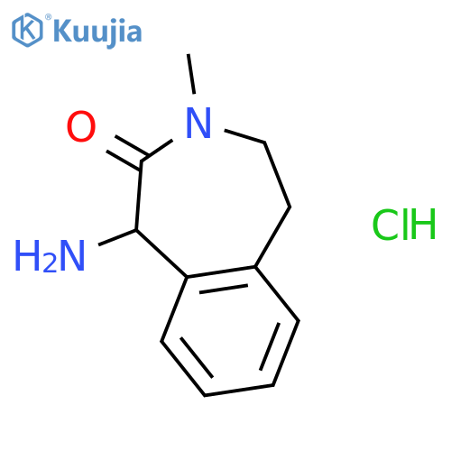 (S)-1-Amino-3-methyl-4,5-dihydro-1H-benzo[d]azepin-2(3H)-one hydrochloride structure