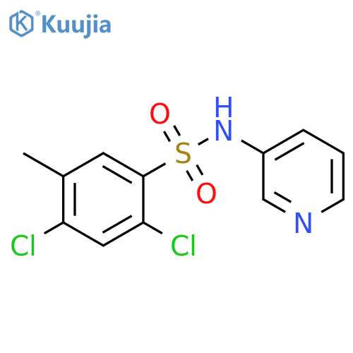 2,4-dichloro-5-methyl-N-(pyridin-3-yl)benzene-1-sulfonamide structure