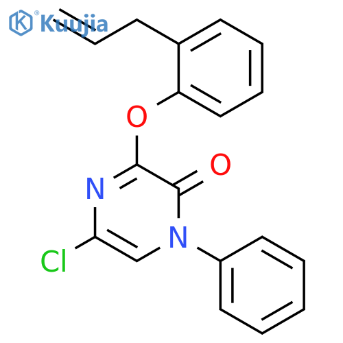 2(1H)-Pyrazinone, 5-chloro-1-phenyl-3-[2-(2-propenyl)phenoxy]- structure