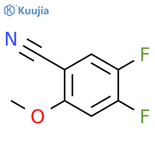 4,5-Difluoro-2-methoxybenzonitrile structure