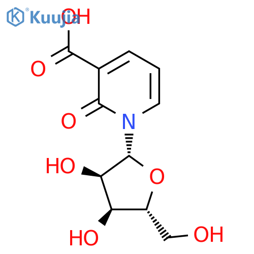 1,2-Dihydro-1-beta-D-ribofuranosyl-2-oxonicotinic acid structure