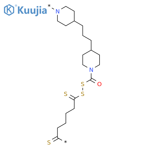 Poly(1,4-piperidinediyl-1,3-propanediyl-4,1-piperidinediylcarbonyldithio-1,4-butanediyldithiocarbonyl) structure