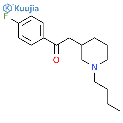Ethanone, 2-(1-butyl-3-piperidinyl)-1-(4-fluorophenyl)- structure