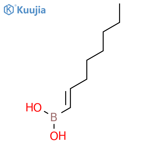 Boronic acid,B-(1E)-1-octenyl- structure