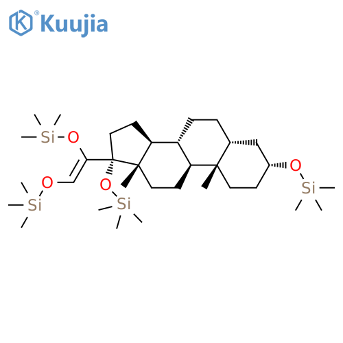 Silane, [[(3alpha,5beta)-pregn-20-ene-3,17,20,21-tetrayl]tetrakis(oxy)]tetrakis[trimethyl- structure