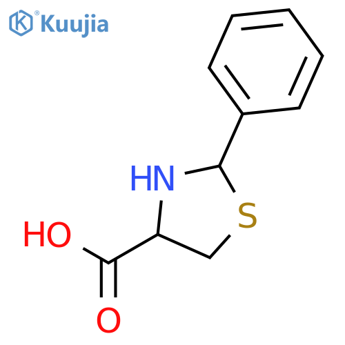 2-Phenyl-1,3-thiazolidine-4-carboxylic Acid structure