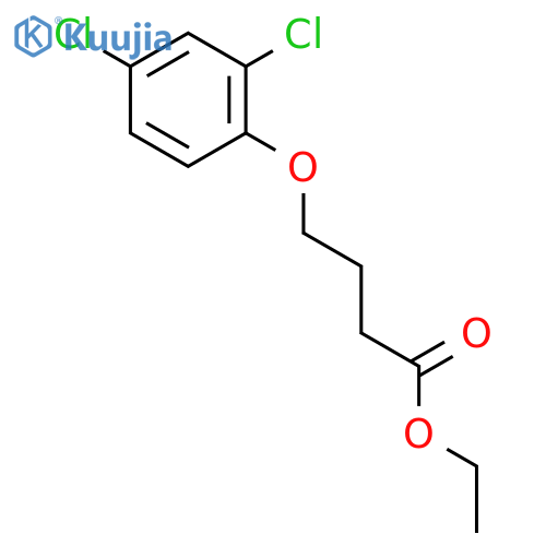 Butanoic acid, 4-(2,4-dichlorophenoxy)-, ethyl ester structure