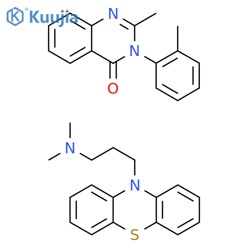 4(3H)-Quinazolinone, 2-methyl-3-(2-methylphenyl)-, mixt. with N,N-dimethyl-10H-phenothiazine-10-propanamine (9CI) structure