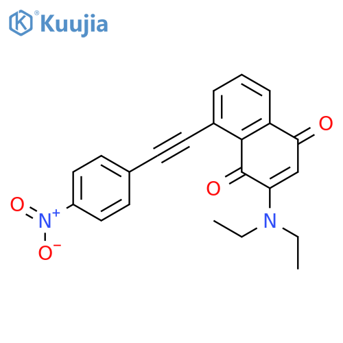 1,4-Naphthalenedione, 2-(diethylamino)-8-[(4-nitrophenyl)ethynyl]- structure