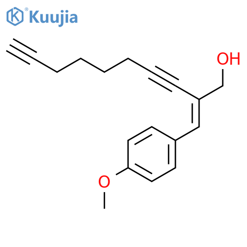 3,9-Decadiyn-1-ol, 2-[(4-methoxyphenyl)methylene]-, (2E)- structure