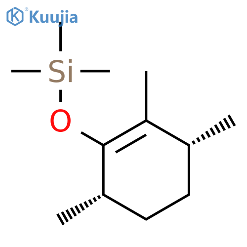 Silane, trimethyl[[(3R,6S)-2,3,6-trimethyl-1-cyclohexen-1-yl]oxy]-, rel- structure