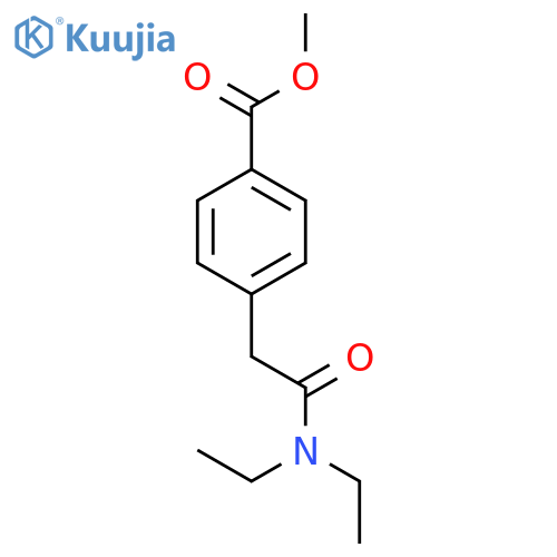 Benzoic acid, 4-[2-(diethylamino)-2-oxoethyl]-, methyl ester structure