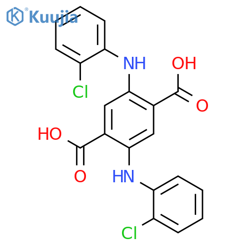1,4-Benzenedicarboxylic acid, 2,5-bis[(chlorophenyl)amino]- structure