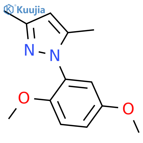 1H-Pyrazole, 1-(2,5-dimethoxyphenyl)-3,5-dimethyl- structure