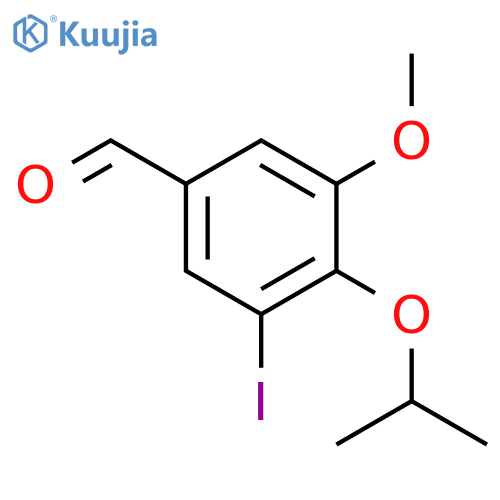 3-iodo-5-methoxy-4-(propan-2-yloxy)benzaldehyde structure