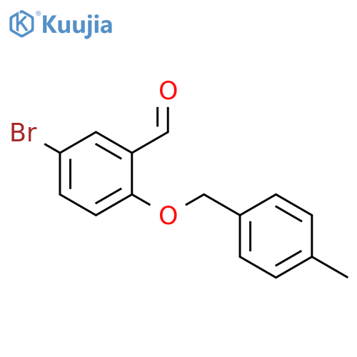 5-Bromo-2-(4-methylbenzyl)oxybenzaldehyde structure