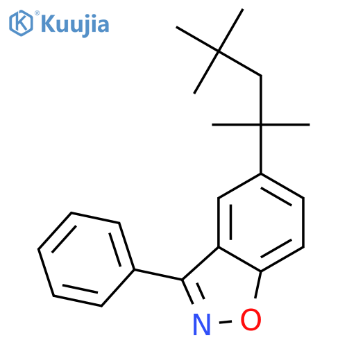 1,2-Benzisoxazole, 3-phenyl-5-(1,1,3,3-tetramethylbutyl)- structure